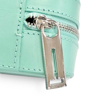 Tiffany & Co Rectangular Leather Case Cobalt Blue Silver — view 7