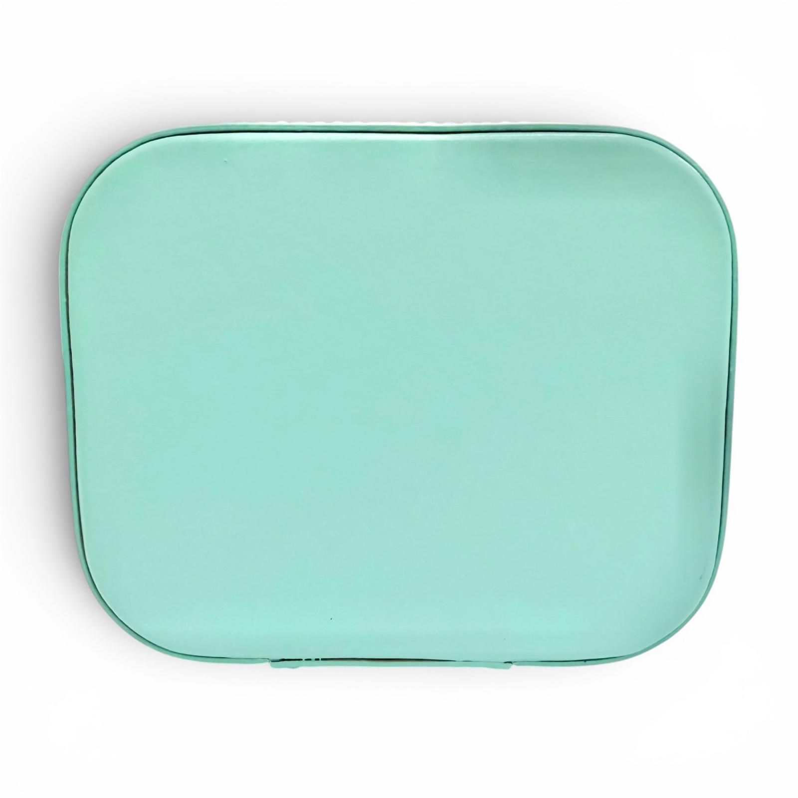 Tiffany & Co Rectangular Leather Case Cobalt Blue Silver — view 5
