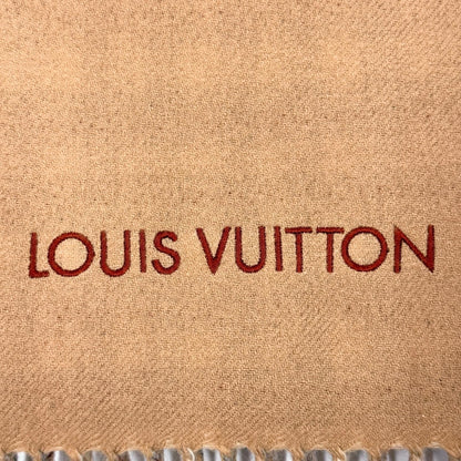 Louis Vuitton Echarpe Monogram Gradient Tartan Cashmere Embroidery Scarf — view 4