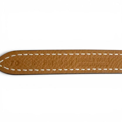 Hermes Kit Joquette Veau Swift Golden Yellow Reversible Belt Brown Black 70 — view 9