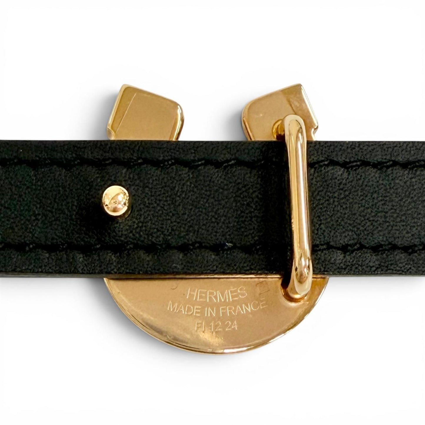 Hermes Kit Joquette Veau Swift Golden Yellow Reversible Belt Brown Black 70 — view 8
