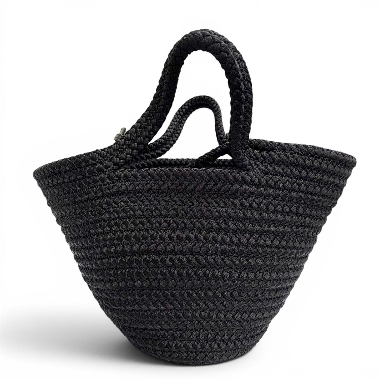 Balenciaga Ibiza Small Logo 2-Way Basket Shoulder Bag Black — view 4