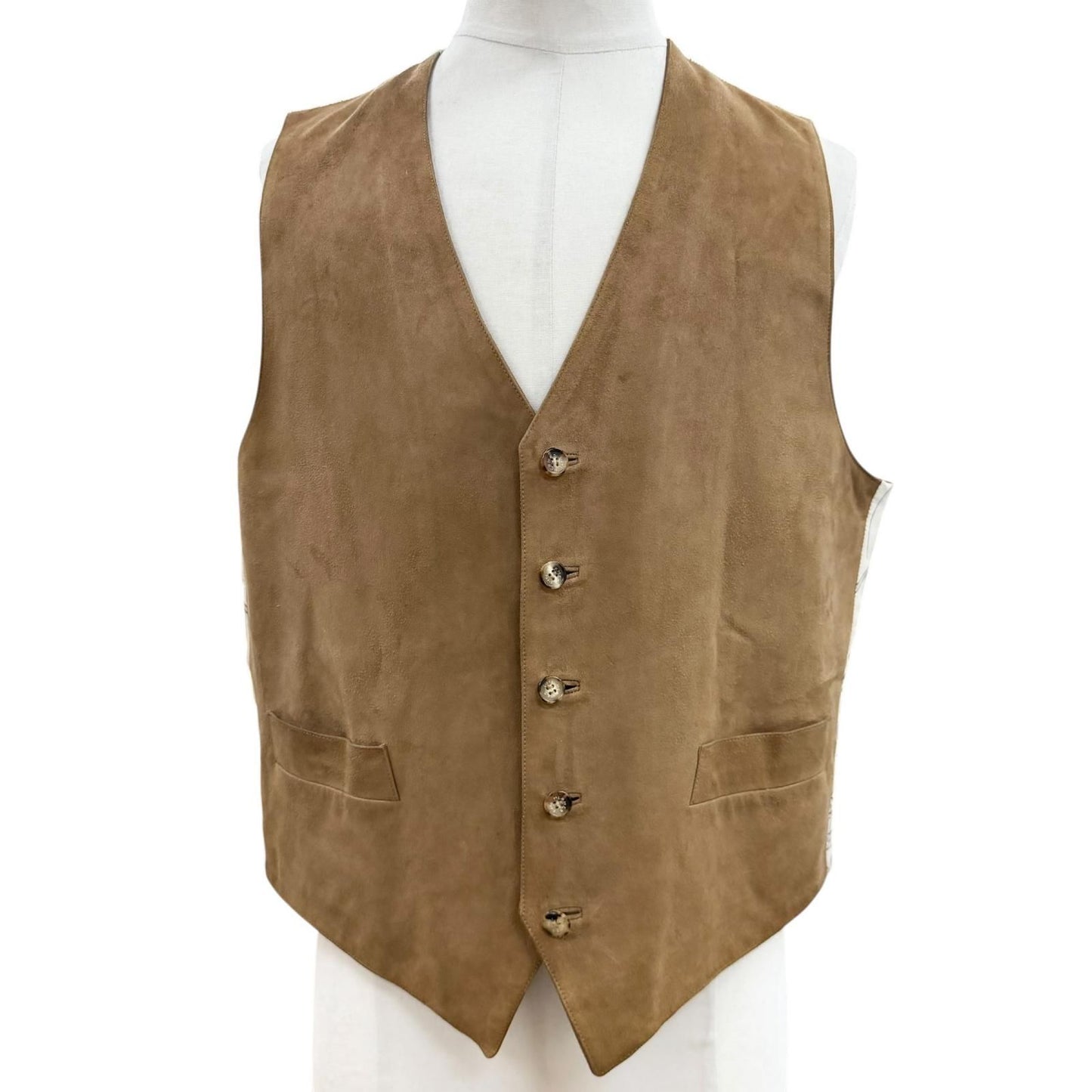 Hermes Vintage Music Played by Spheres la Musique Des Silk 100% Lambskin Gilet