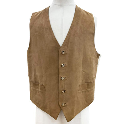 Hermes Vintage Music Played by Spheres la Musique Des Silk 100% Lambskin Gilet