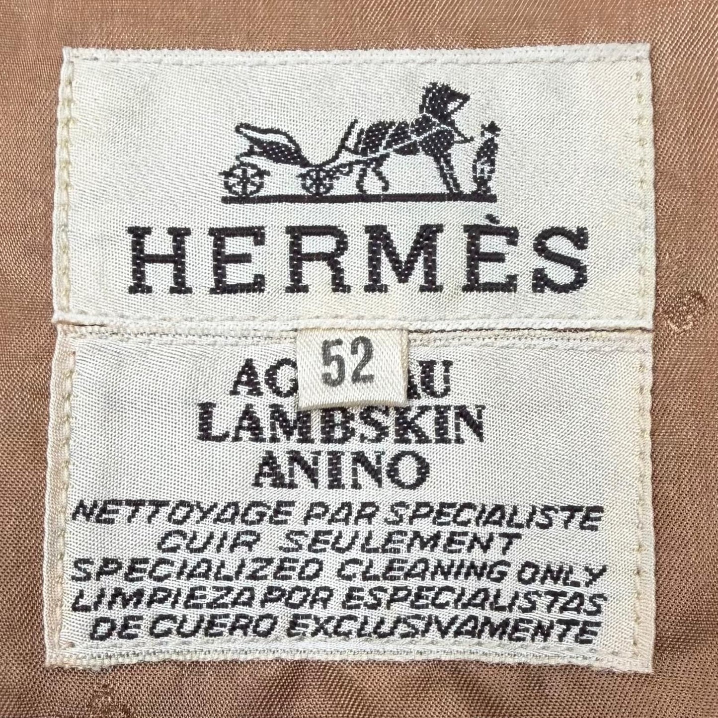 Hermes Vintage Music Played by Spheres la Musique Des Silk 100% Lambskin Gilet — view 7