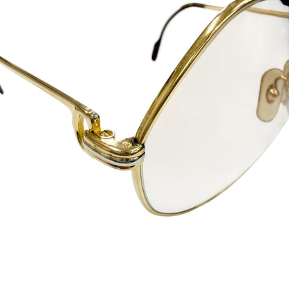Cartier Vintage Vendome Teardrop Sunglasses Gold Bordeaux Eyewear — view 7