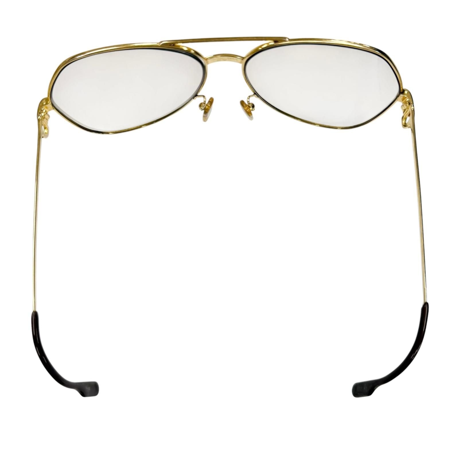 Cartier Vintage Vendome Teardrop Sunglasses Gold Bordeaux Eyewear — view 5