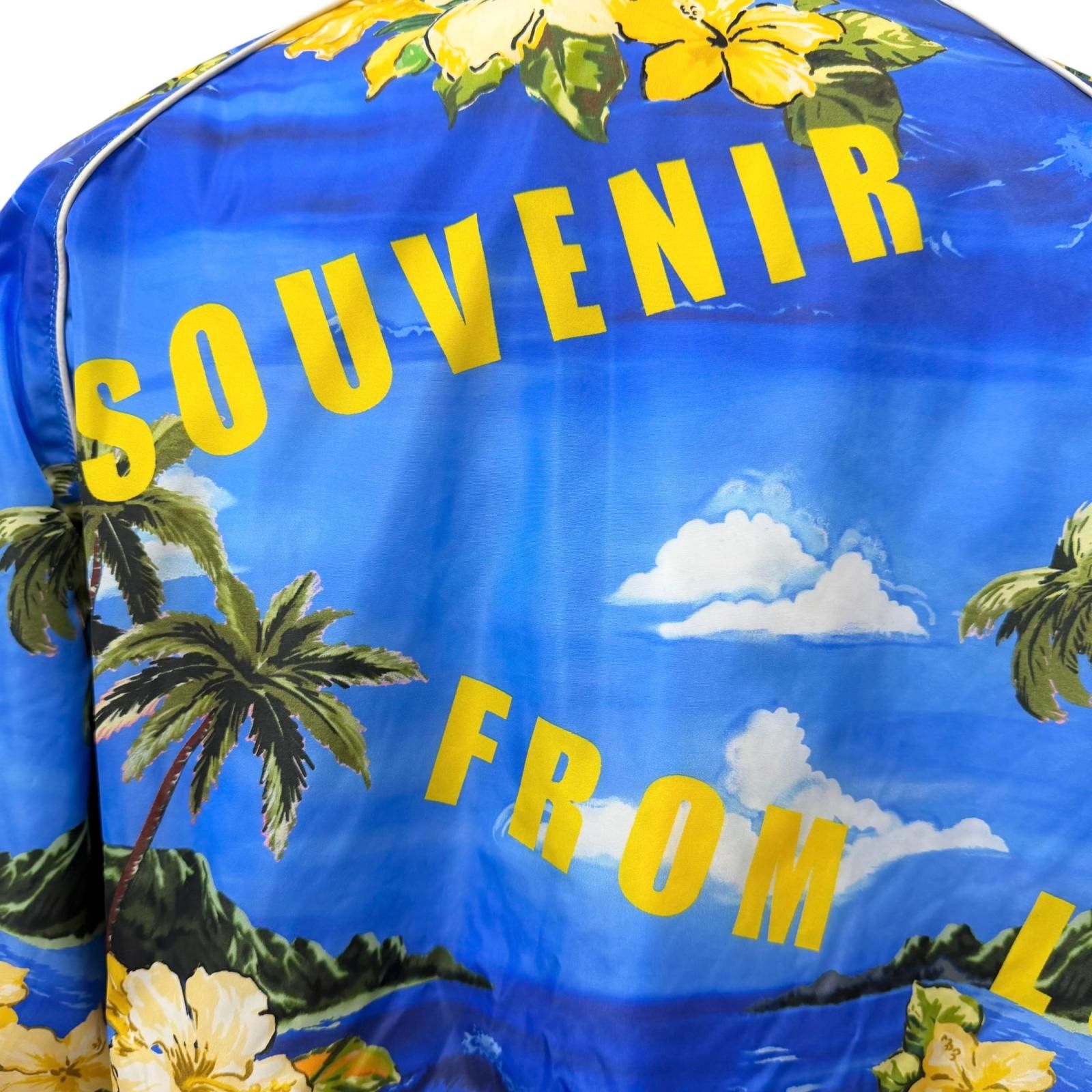 Gucci Souvenir From Los Angeles Print Nylon Jacket Blue 46 — view 7