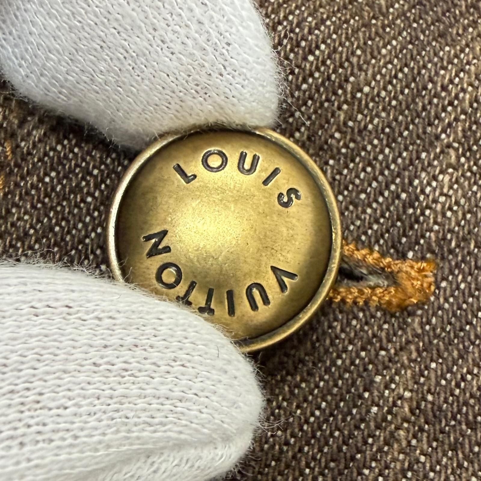 Louis Vuitton Coffee Indigo Denim Long Sleeve Shirt Bean 50 — view 6