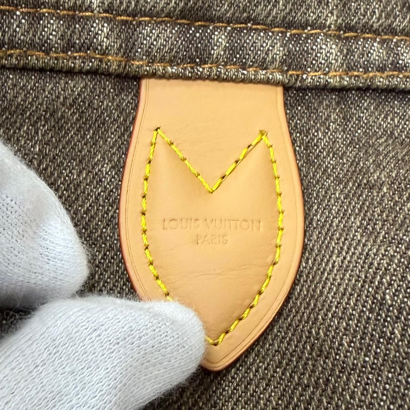 Louis Vuitton Coffee Indigo Denim Long Sleeve Shirt Bean 50 — view 7