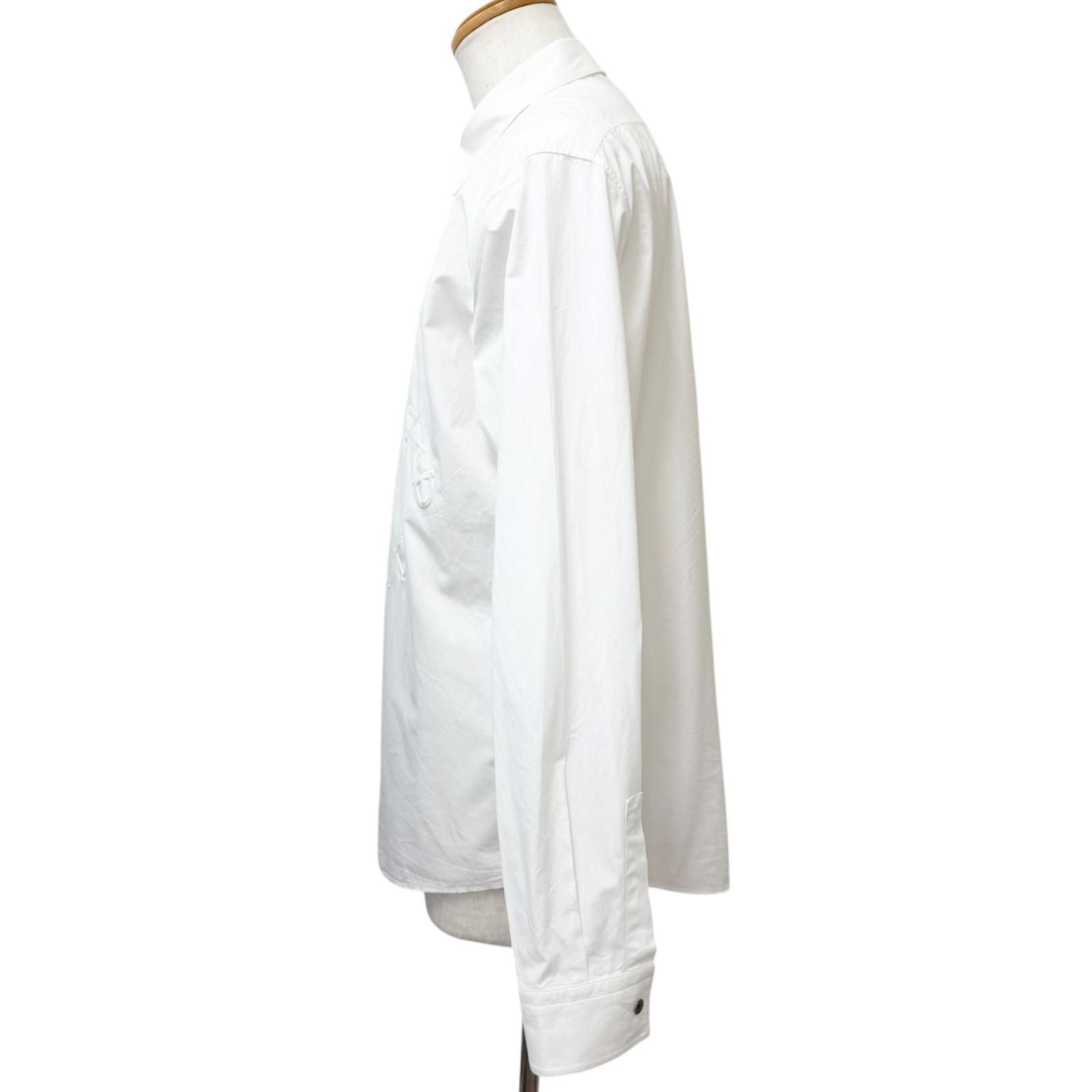 Hermes Cotton Chaine D'ancre Embossed All Over Pattern Series Button Long — view 3
