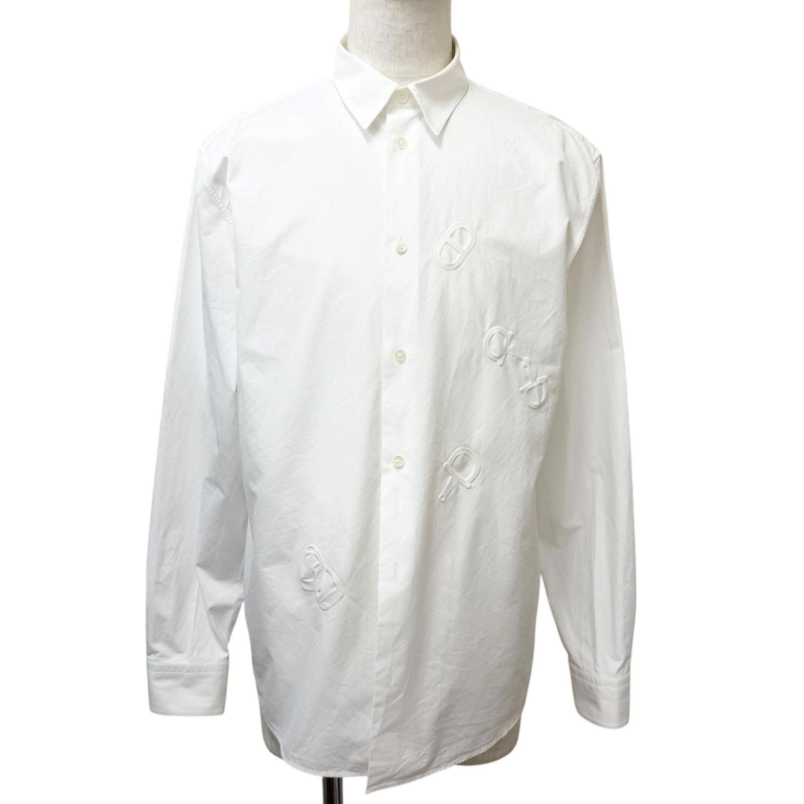 Hermes Cotton Chaine D'ancre Embossed All Over Pattern Series Button Long
