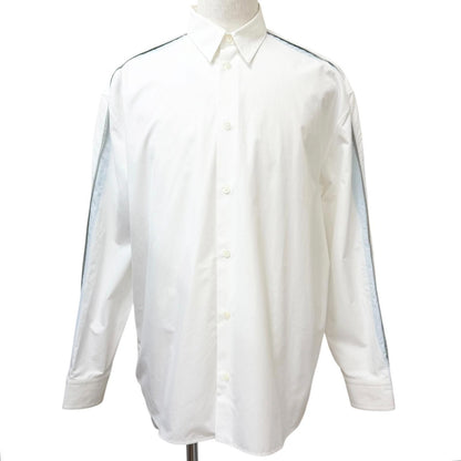 Hermes Boxy Fit Onde Colore Series Button Long Sleeve Shirt White 39