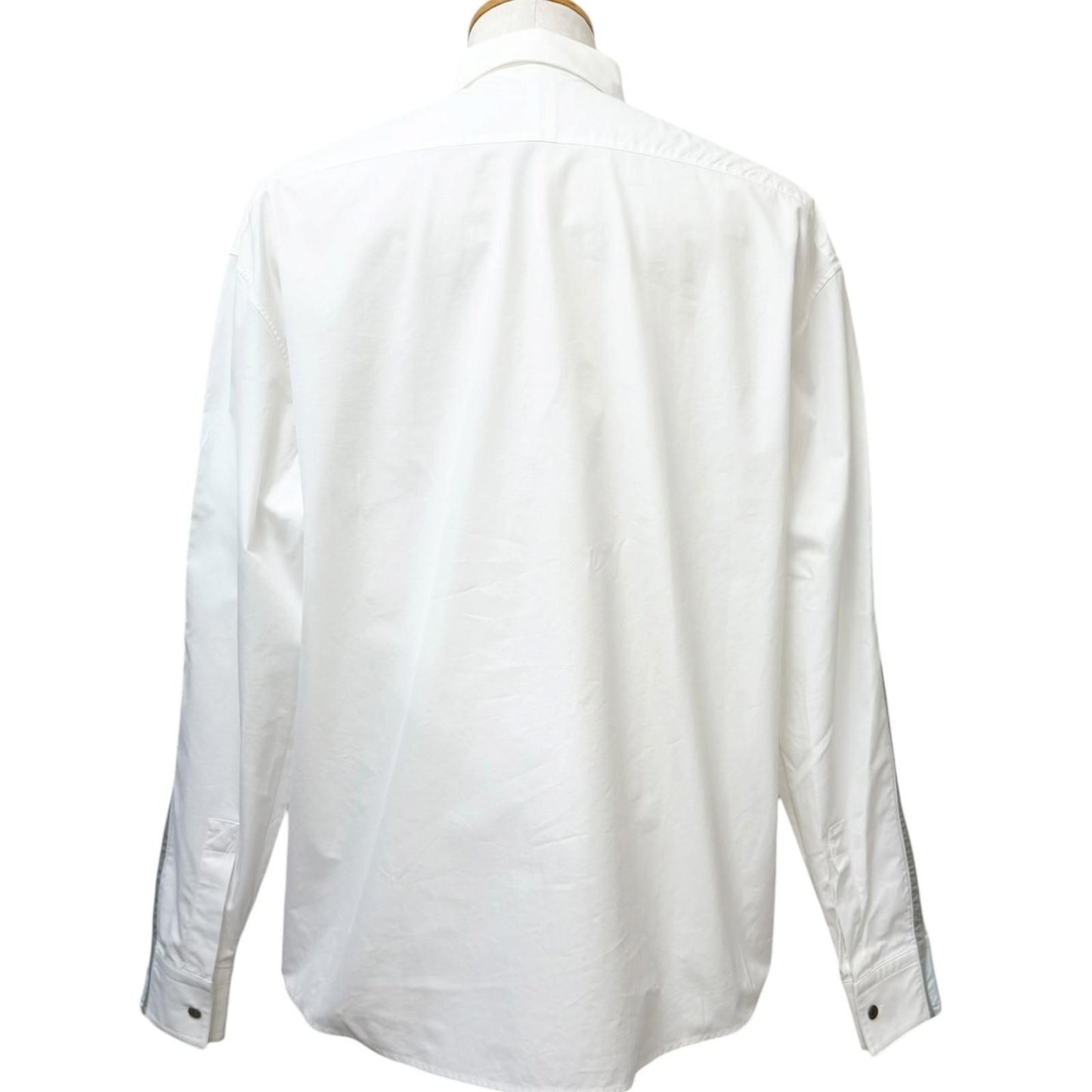 Hermes Boxy Fit Onde Colore Series Button Long Sleeve Shirt White 39 — view 4