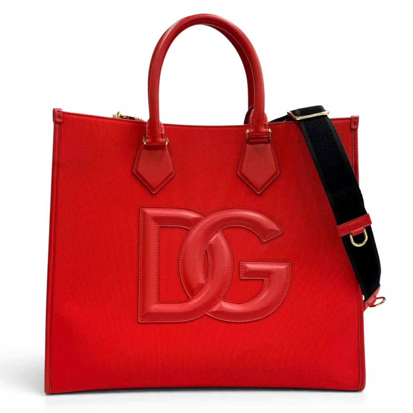 Dolce & Gabbana DG Logo Leather 2-Way Large Tote