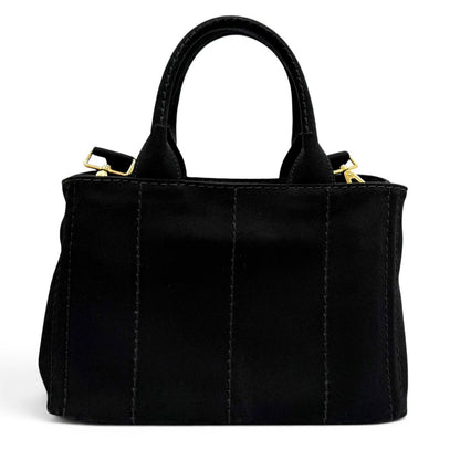 Prada Canapa Nero Logo Tote — view 4
