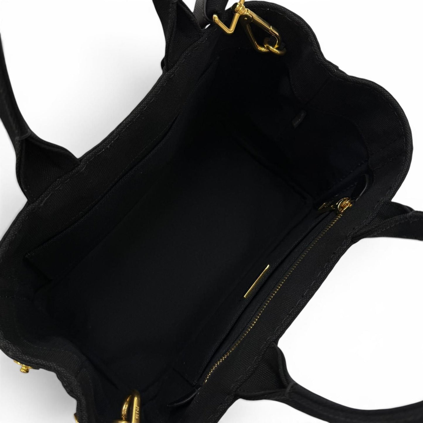 Prada Canapa Nero Logo Tote — view 7