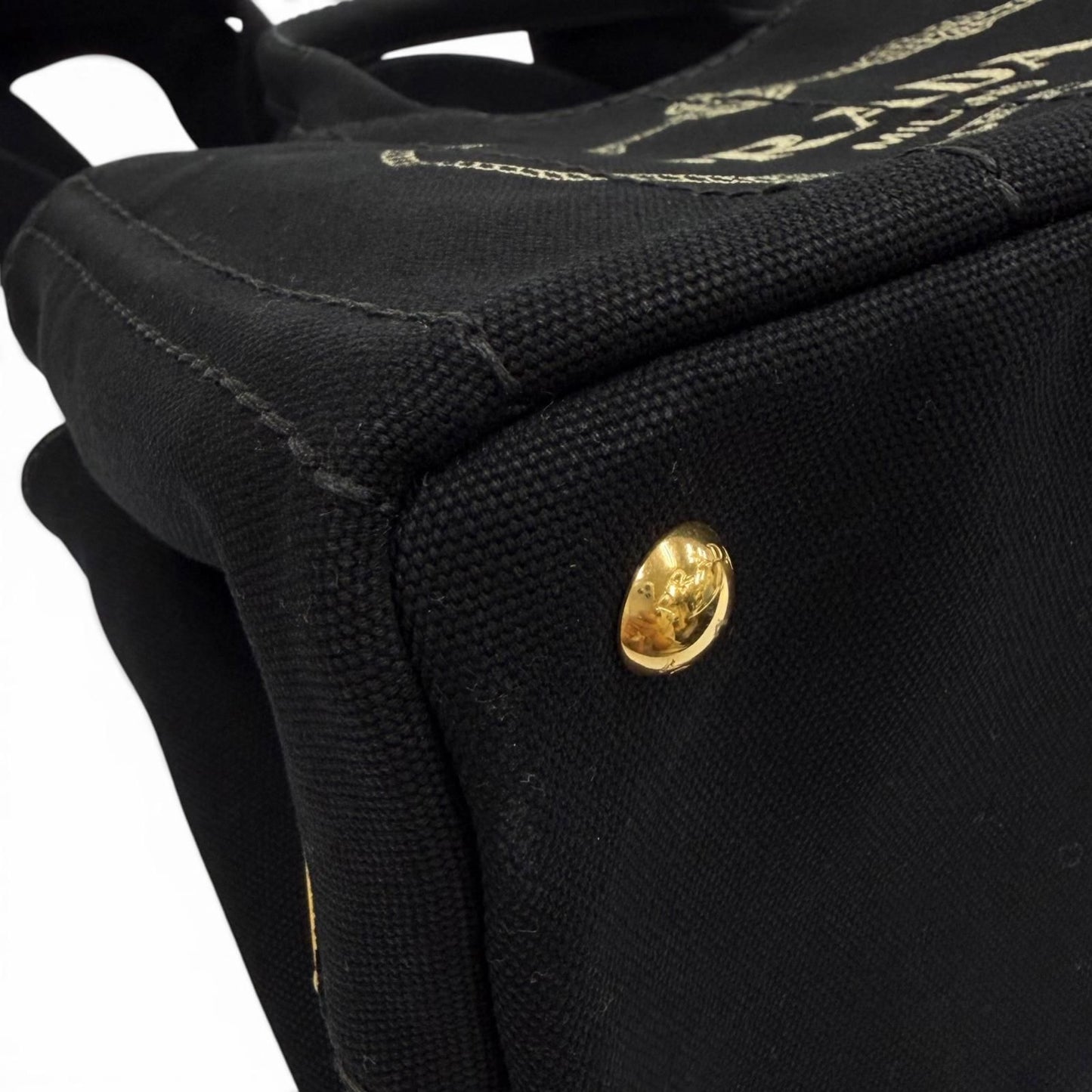 Prada Canapa Nero Logo Tote — view 8