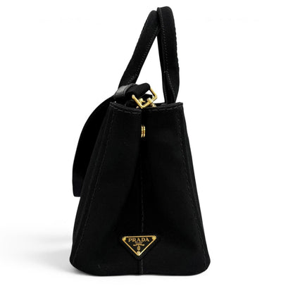 Prada Canapa Nero Logo Tote — view 5
