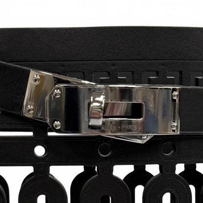 Hermes Jumping Silver Kelly Buckle Leather Long Boots Black — view 8