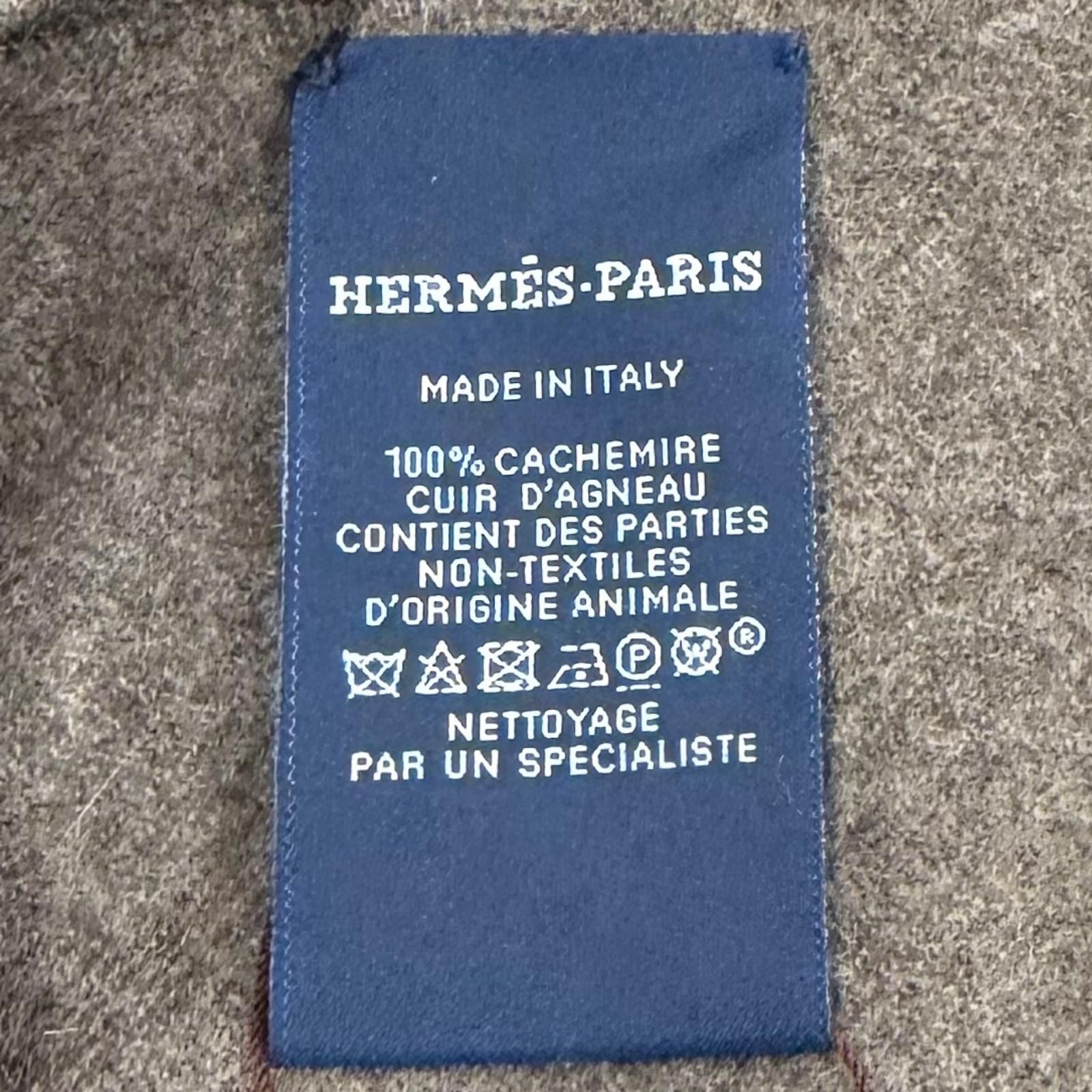 Hermes 100% 272800 Scarves Gray — view 8