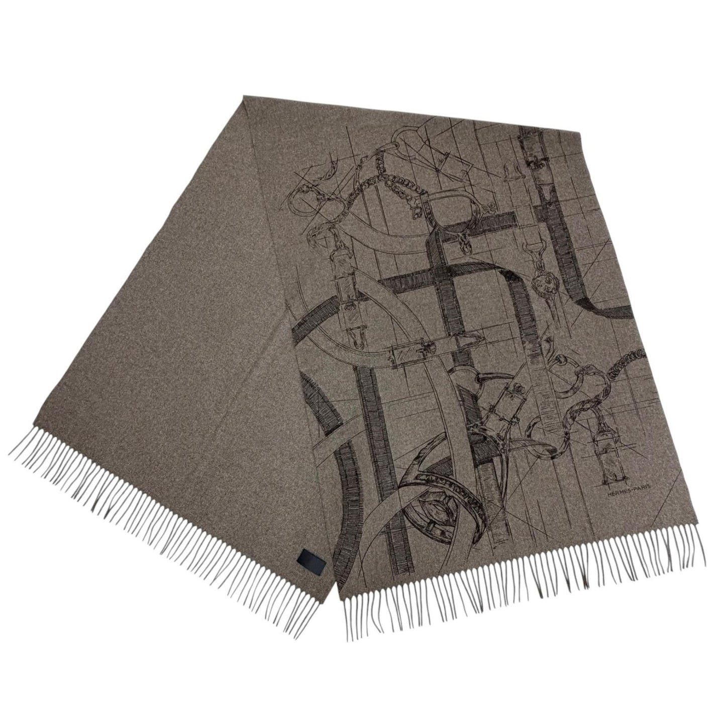 Hermes 100% 272800 Scarves Gray — view 4