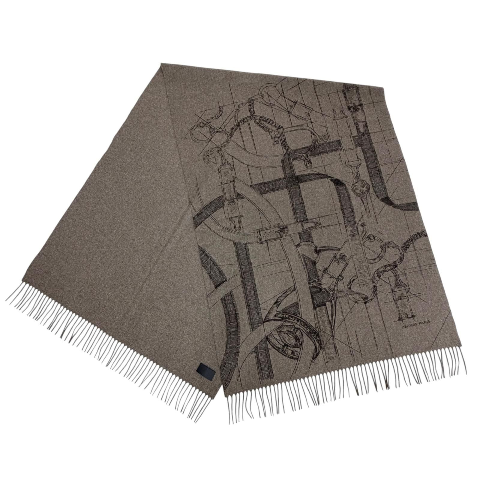Hermes 100% 272800 Scarves Gray — view 4