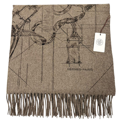 Hermes 100% 272800 Scarves Gray