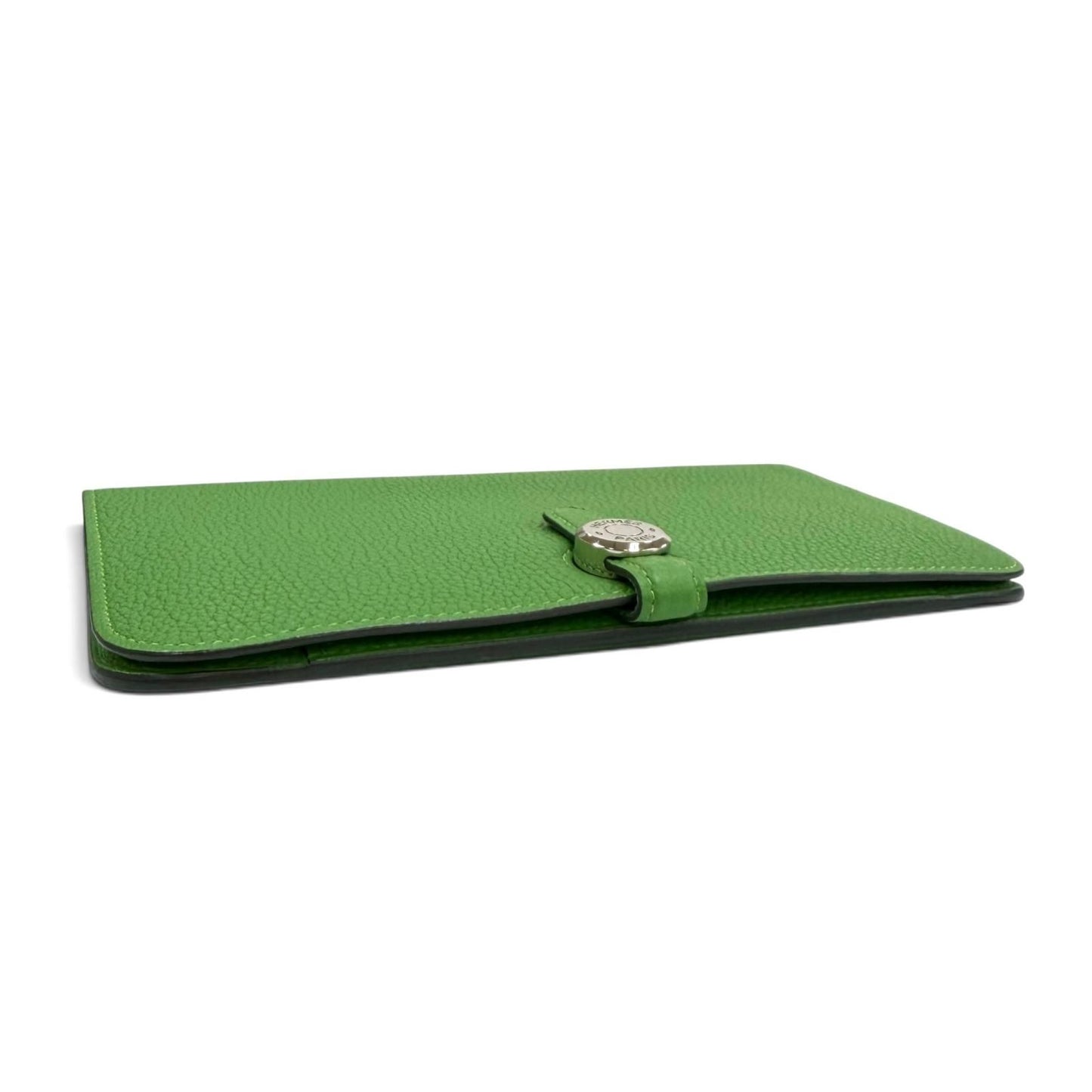 Hermes Dogon GM Duo Bamboo Togo Silver Series Wallet Box Included — view 4