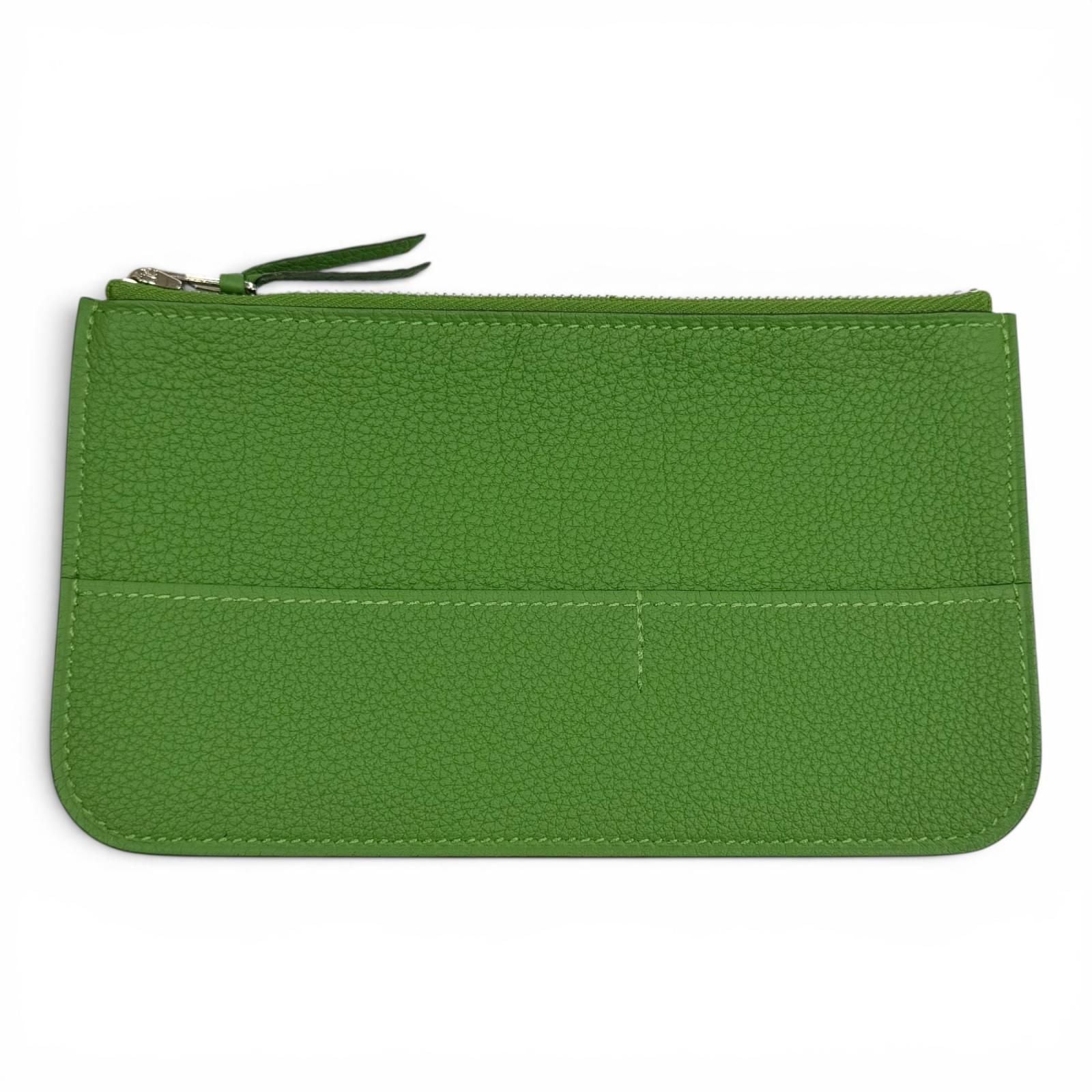 Hermes Dogon GM Duo Bamboo Togo Silver Series Wallet Box Included — view 9