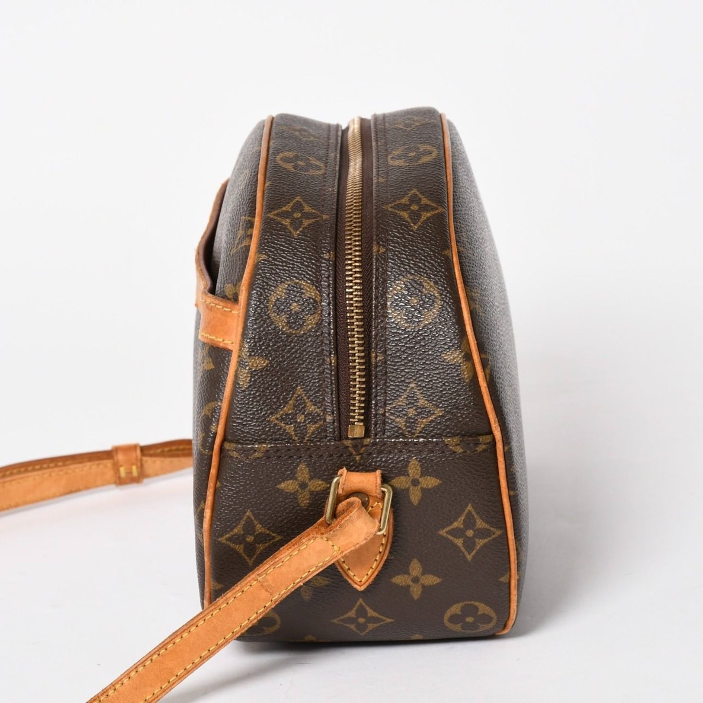 Louis Vuitton Monogram Blower Shoulder Bag Canvas Brown Gold — view 4