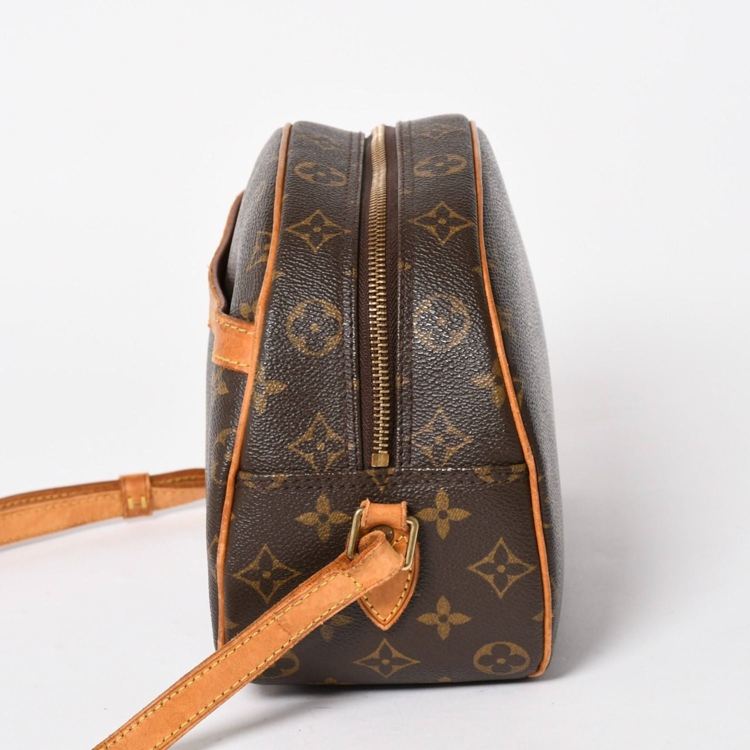Louis Vuitton Monogram Blower Shoulder Bag Canvas Brown Gold — view 4