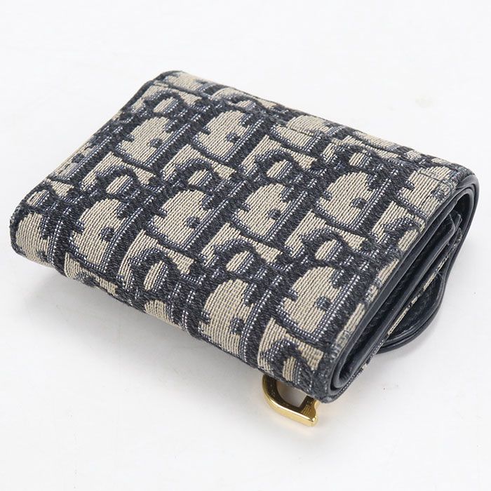 Dior Lotus Wallet Saddle Tri Foldwallet Oblique — view 2