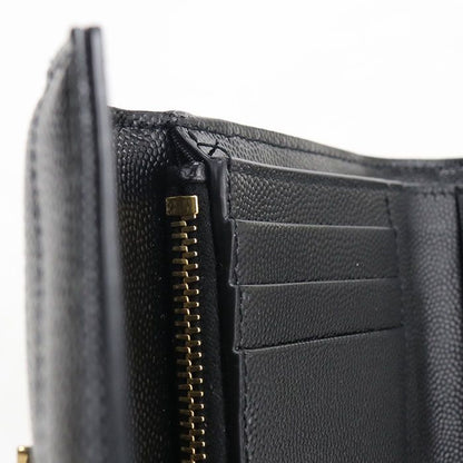 Saint Laurent Wallet Monogram Compact Tri Foldwallet Leather — view 7