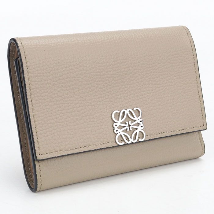 Loewe Anagram Tri Foldwallet Grain Calf Wallet