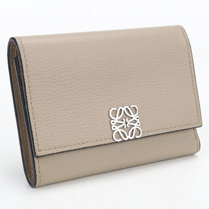 Loewe Anagram Tri Foldwallet Grain Calf Wallet