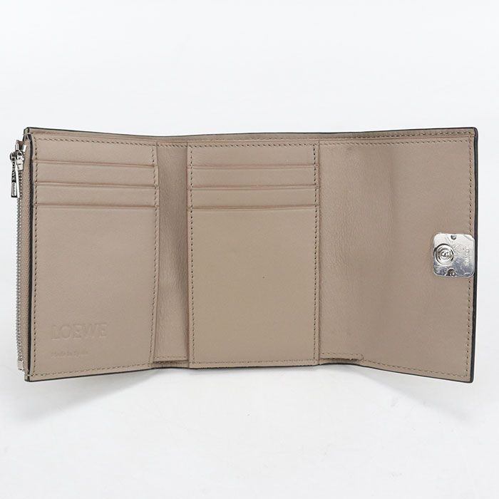 Loewe Anagram Tri Foldwallet Grain Calf Wallet — view 3