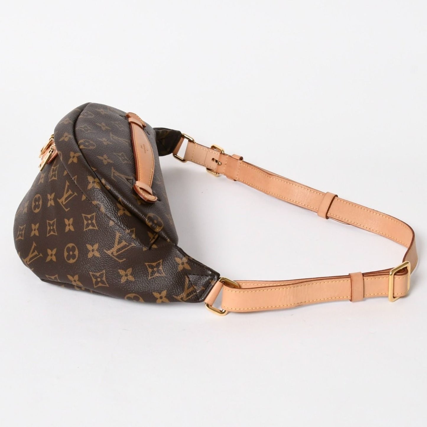 Louis Vuitton Bum Bag Brown Monogram Canvas Leather Gold — view 4