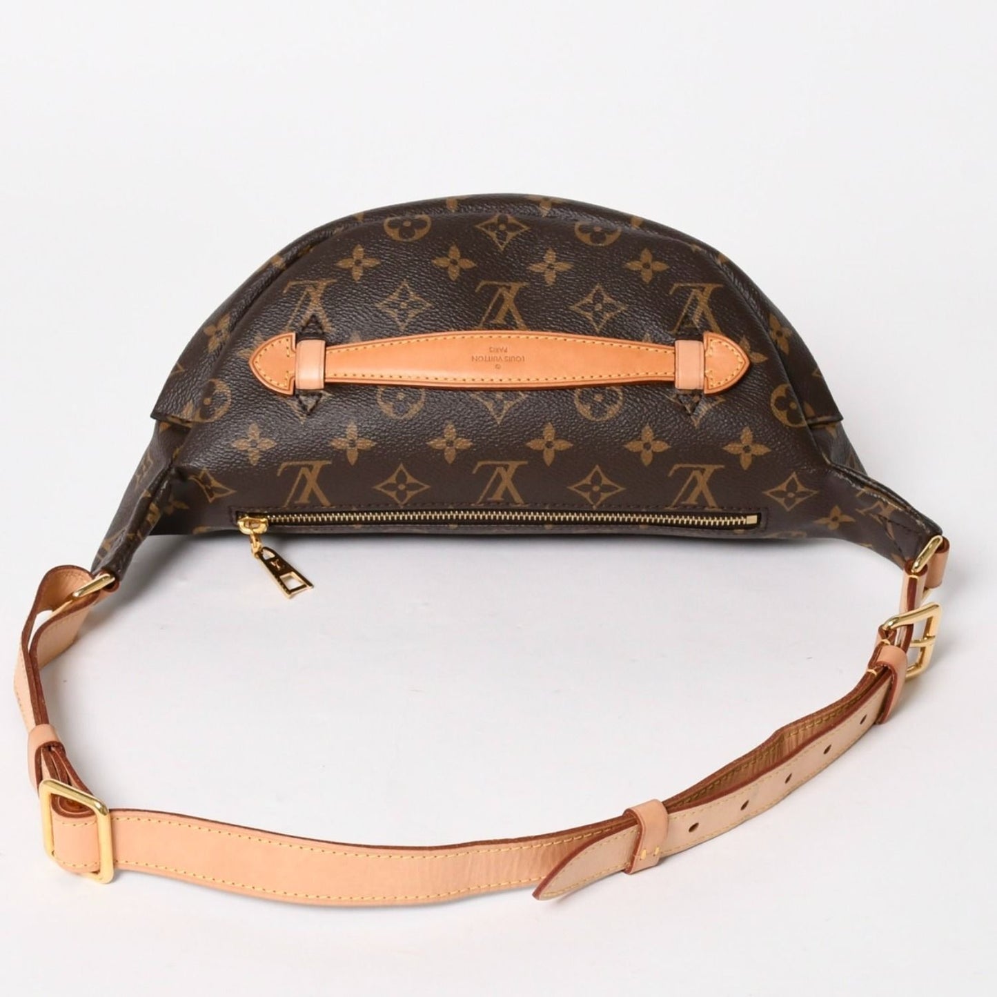 Louis Vuitton Bum Bag Brown Monogram Canvas Leather Gold — view 2