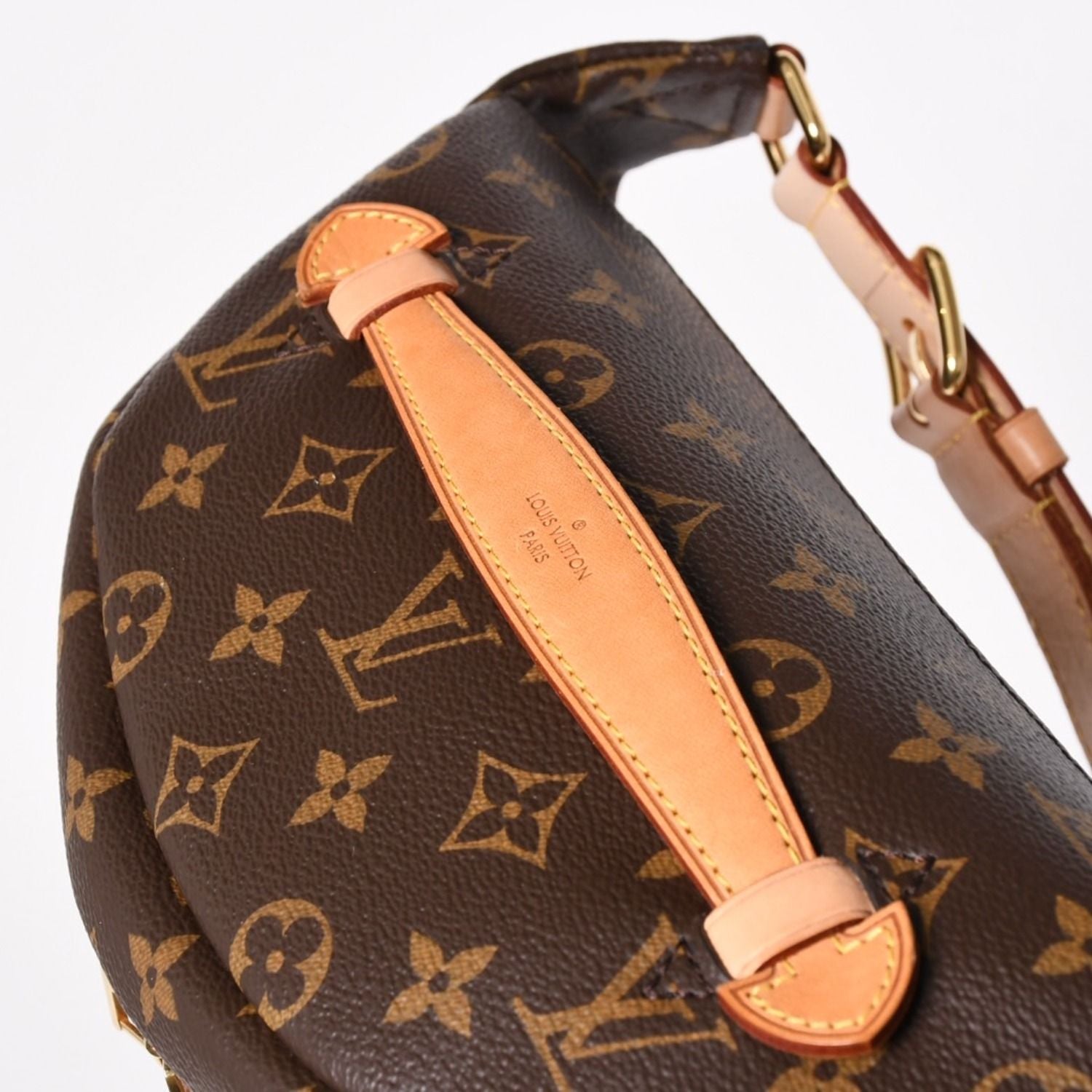Louis Vuitton Bum Bag Brown Monogram Canvas Leather Gold — view 8