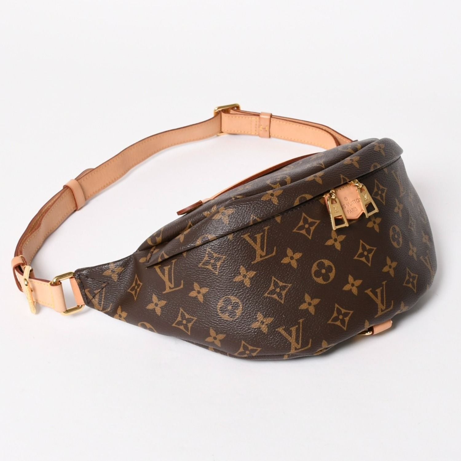 Louis Vuitton Bum Bag Brown Monogram Canvas Leather Gold — view 3