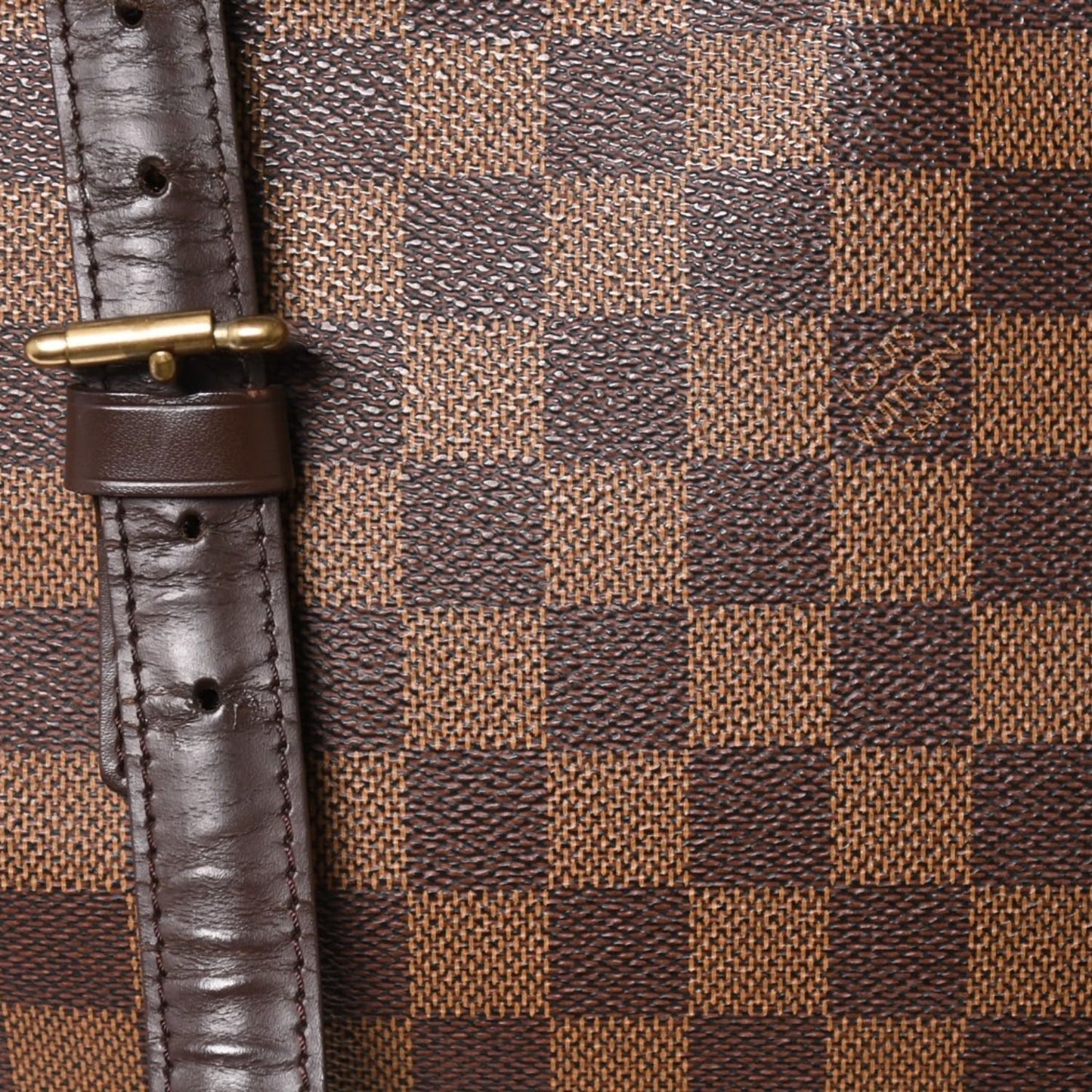 Louis Vuitton Chelsea Tote Bag Damier Ebene Canvas Brown Gold — view 7