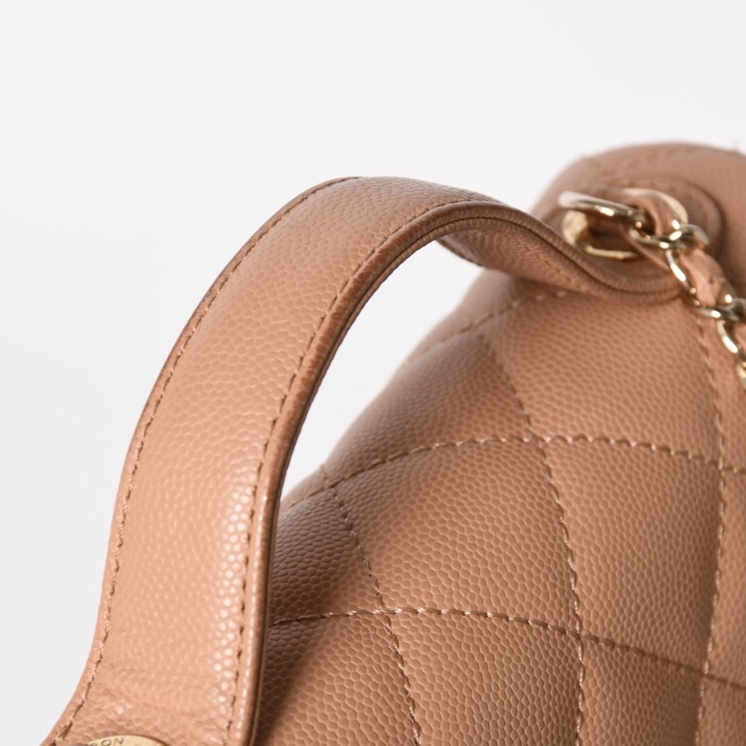Chanel Business Affinity Chain Shoulder Bag CC Logo Caviar Leather Gold — view 5