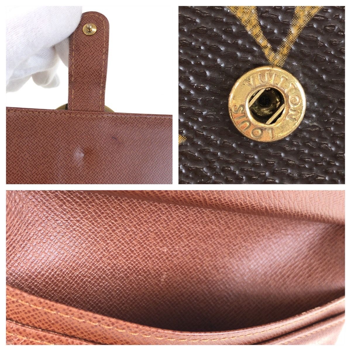 Louis Vuitton Monogram Portmone Vie Viennois Brown Compact Wallet — view 7