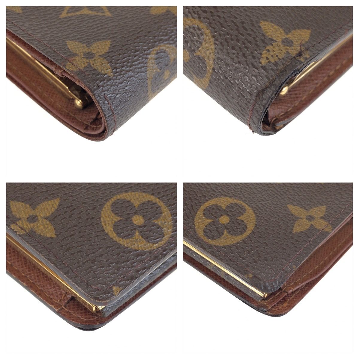 Louis Vuitton Monogram Portmone Vie Viennois Brown Compact Wallet — view 3