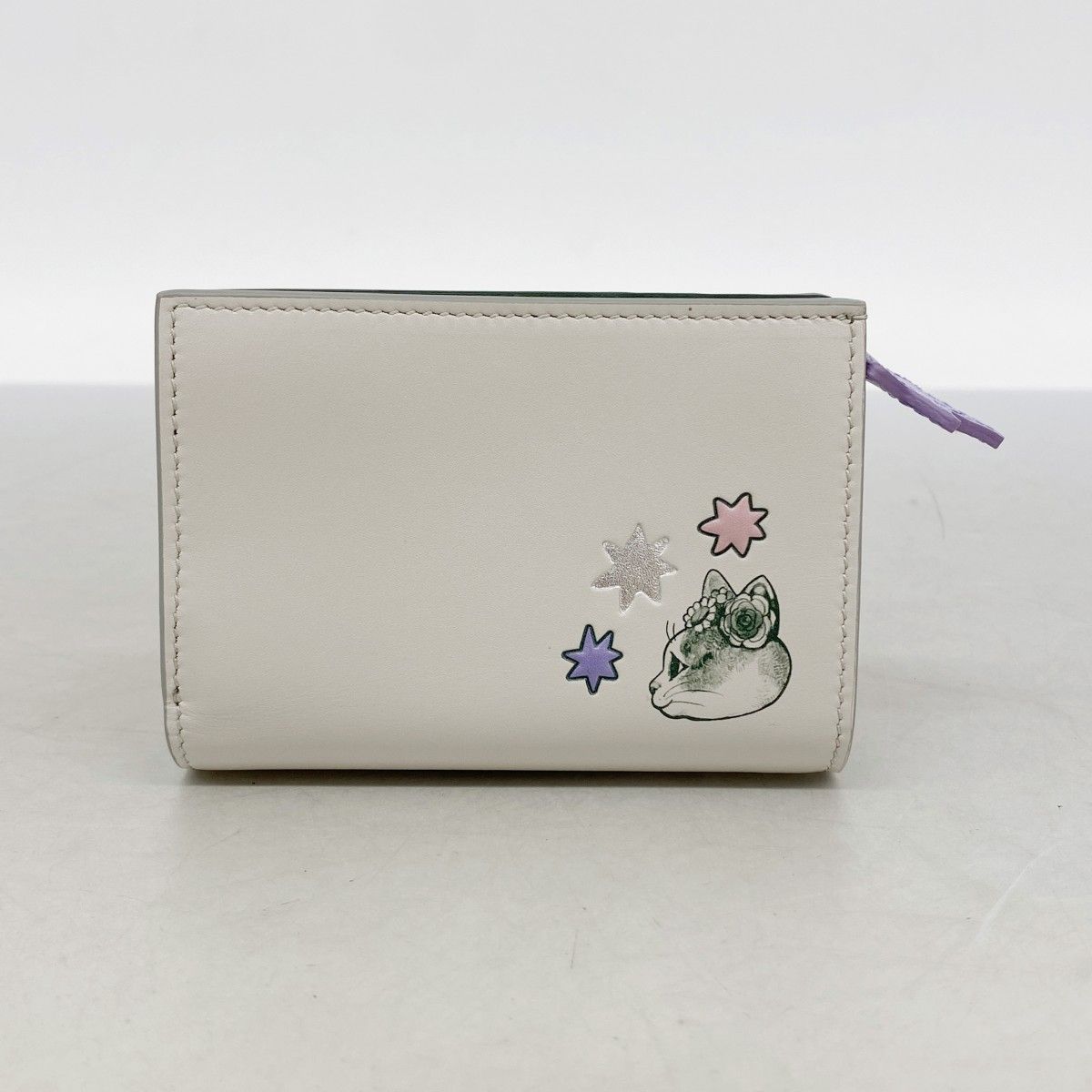 Gucci Wallet Leather Beige Multicolor Silver — view 5