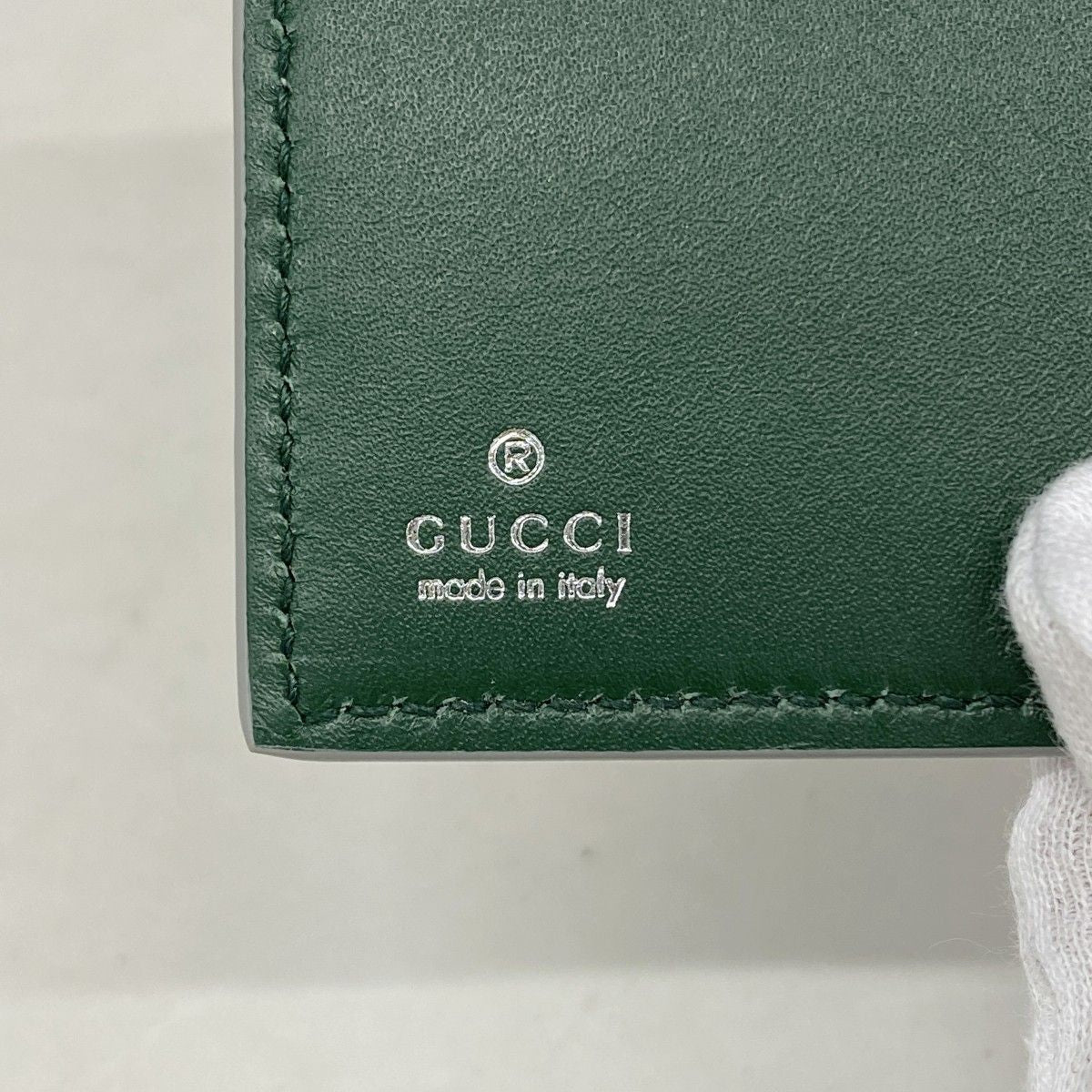 Gucci Wallet Leather Beige Multicolor Silver — view 4