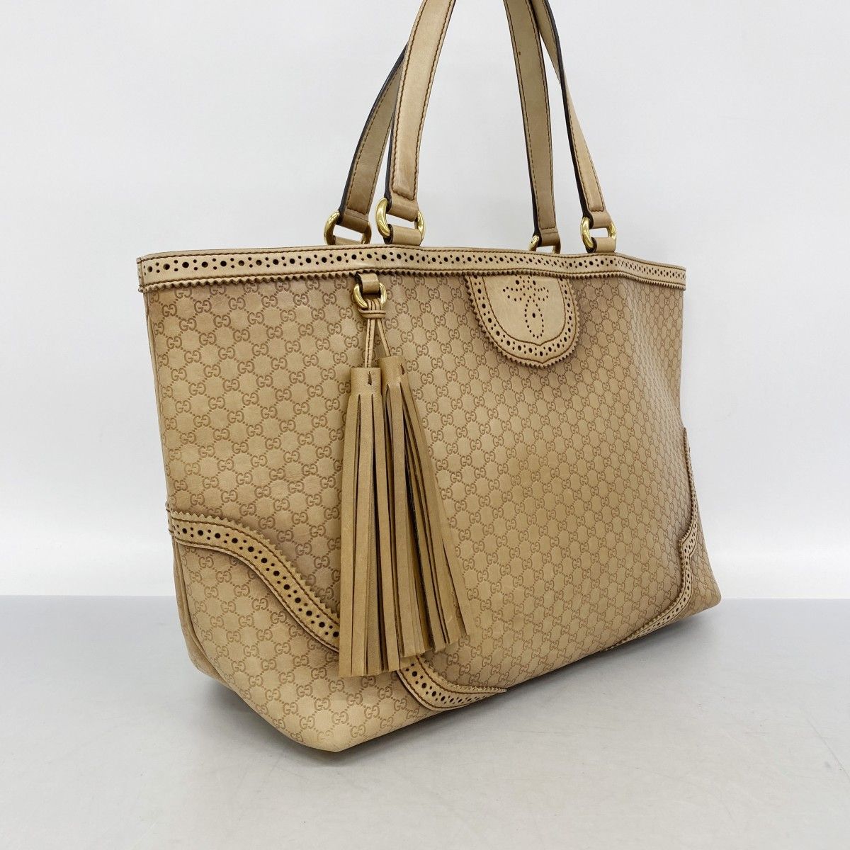 Gucci Tote Microguccissima Leather Brown Gold — view 2