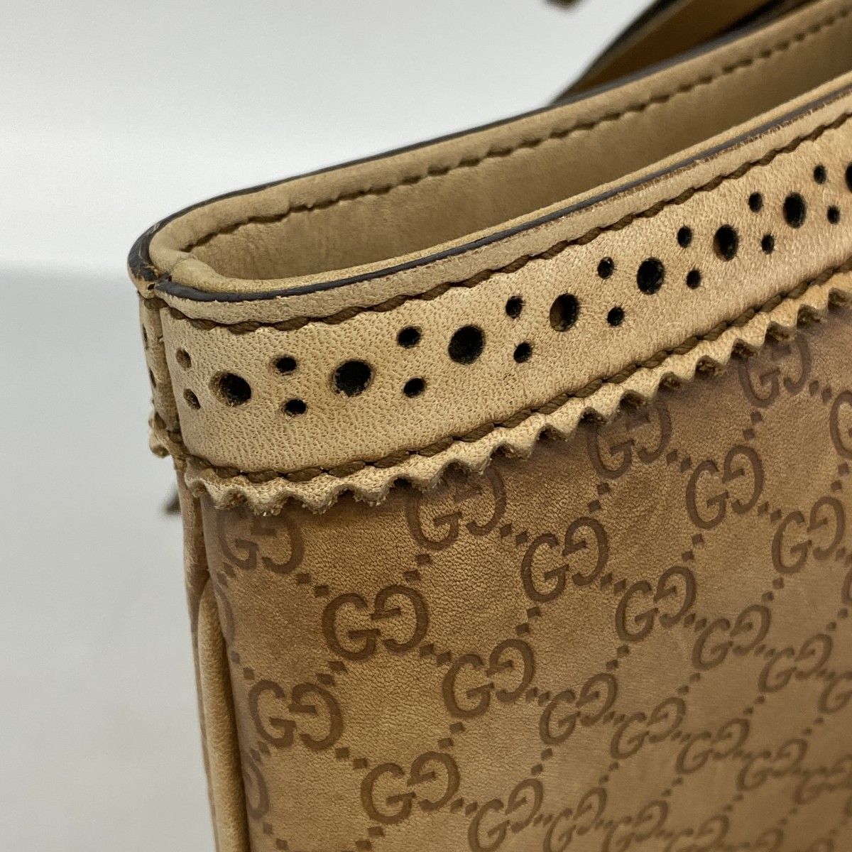 Gucci Tote Microguccissima Leather Brown Gold — view 7