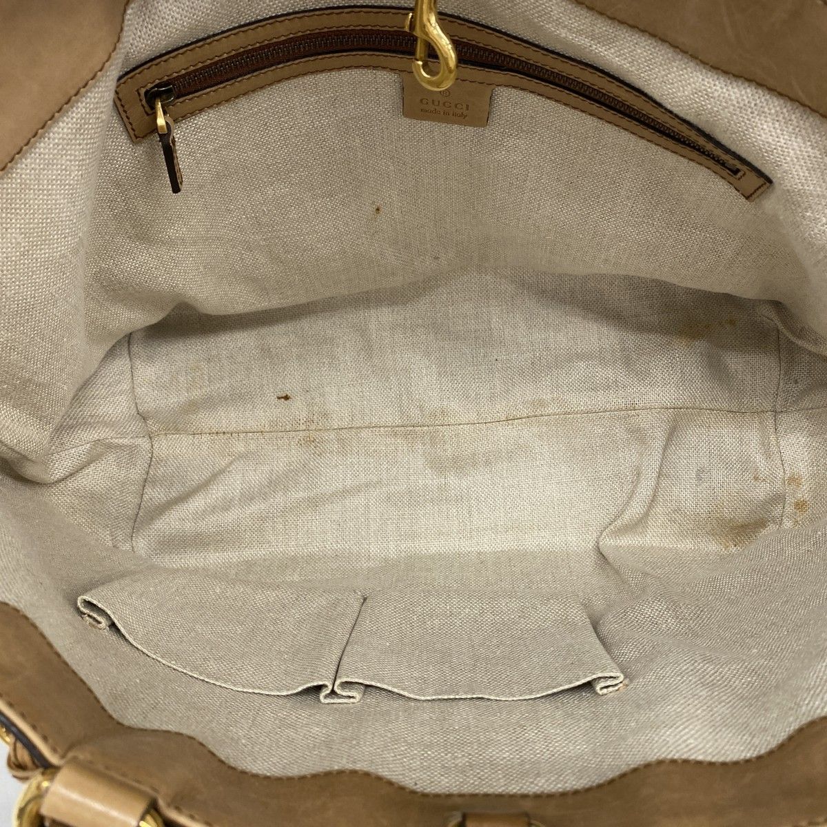 Gucci Tote Microguccissima Leather Brown Gold — view 4